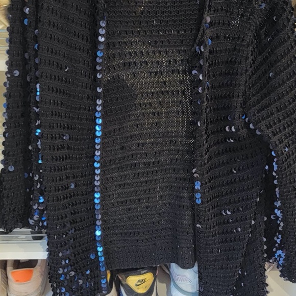 DVF sequin cardigan sweater - Picture 4 of 4